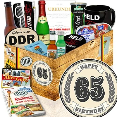 Abbildung von Geburtstagsgeschenk 65. / Geschenke zum 65 Geburtstag Frauen/Ostpaket Männer