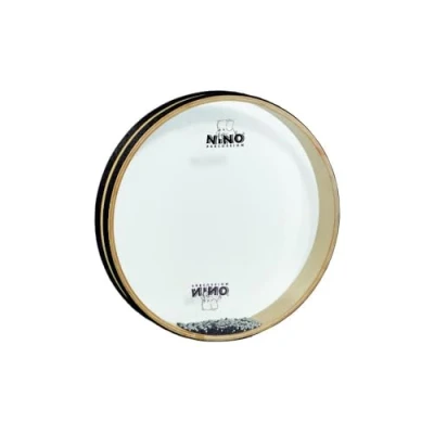 Abbildung von Nino Percussion Sea Drum Instrument Große Handtrommel für Kinder ab 5 Jahren Durchmesser 12 Zoll (ca. 30 cm) Siam Eiche, Natur (NINO35)