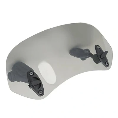 Abbildung von Suuonee Motorrad Windschutzscheibe, universell Verstellbarer Clip On Windschutzscheibe Windabweiser Zubehör für Tawny