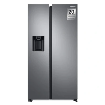 Abbildung von Samsung RS68CG852DS9, Built in/Freestanding, American door, Stainless steel, Inside, Tempered glass, 634 L