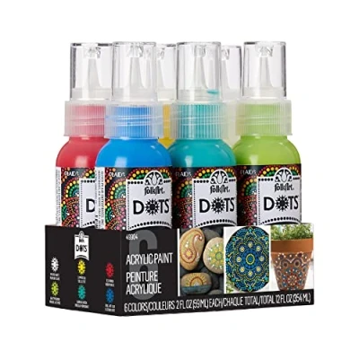 Abbildung von Folkart Dots Paint Set 6x2 fl oz (49904)