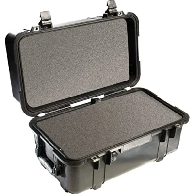 Abbildung von PELI 1460 Stabiler Transportkoffer, IP67 Wasser und Staubdicht, 33L Volumen, Mit Schaumstoffeinlage (Anpassbar), Schwarz