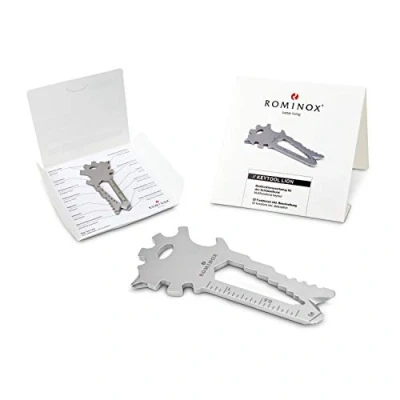Abbildung von Geschenkartikel: ROMINOX Key Tool // Lion, 22 Funktionen, Edelstahl Multitool inkl. Funktionsbeschreibung, Multifunktionswerkzeug, auf Reisen oder Urlaub