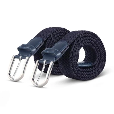 Abbildung von hemmy Fashion Stretchgürtel dehnbarer Stoffgürtel &quot;unisex&quot; (2 St., 2er Pack) Elastischer Flechtgürtel Stoffgürtel, Gürtel ohne Löcher
