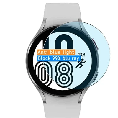 Abbildung von Vaxson 3 Stück Anti Blaulicht Schutzfolie kompatibel mit Samsung Galaxy Watch 4 40mm Bluelight folie folien Displayschutzfolie （ nicht Panzer Schutz Glas SchutzGlas PanzerGlas ） Neue