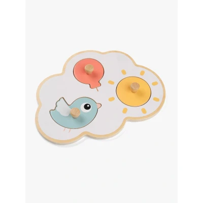 Abbildung von Done By Deer First Peg Happy Clouds Puzzle, Color Mix