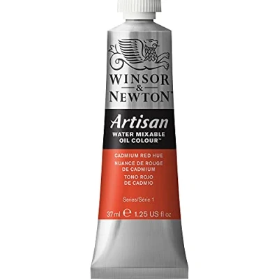 Abbildung von Winsor &amp; Newton 1514095 Artisan wassermischbare Ölfarbe, hohe Pigmentkonzentration, gute Deckkraft Lichtechtheit 37ml Tube, Kadmium Rot Farbton