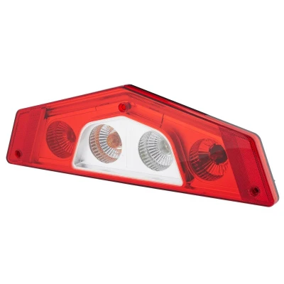 Abbildung von HELLA 2VP 012 570 181 Heckleuchte rechts Rot, glasklar schwarz mit Glühlampen