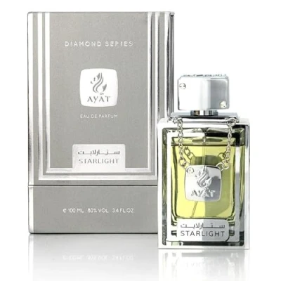 Abbildung von Ayat Perfumes Eau de Parfum Diamond Series 100 ml für Herren Duft Dubai hergestellt in den Vereinigten Arabischen Emiraten ein sinnlicher orientalischer (Starlight)
