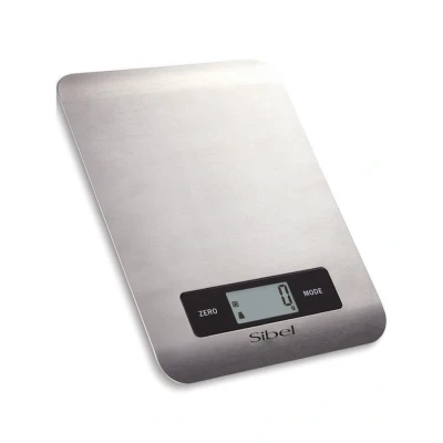 Abbildung von Steel Style elektronische Waage mit Touchscreen Zilver