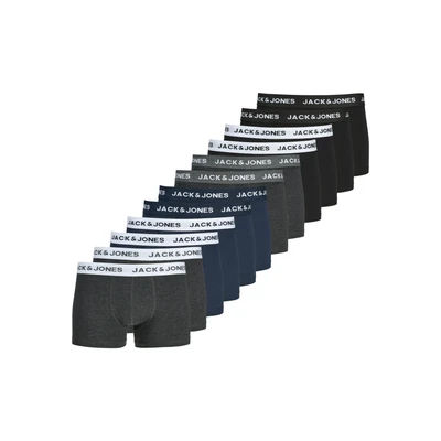 Abbildung von Jack &amp; Jones Jacsolid Trunks 12 PACK Panties, Herren, Größe: Small, Navy blazer/black