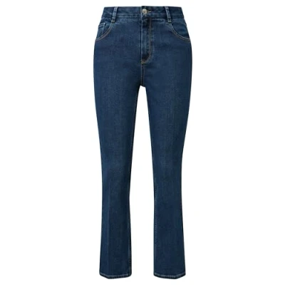 Abbildung von comma Ausgestellte Flared Jeans, Damen, Größe: 42, Blau