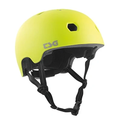 Abbildung von TSG Unisex Erwachsene Meta Solid Color Fahrradhelm, Satin Säure Gelb, L