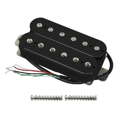 Abbildung von FLEOR E Gitarre Humbucker Tonabnehmer Bridge Alnik 5 schwarz