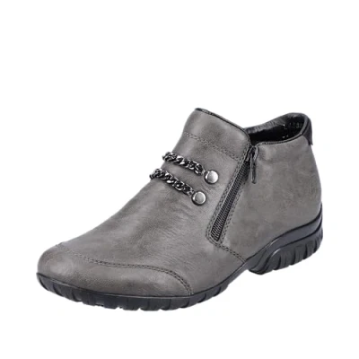 Abbildung von Rieker Ankle Boot, Damen, Größe: 41, Smoke/schwarz Schuhe