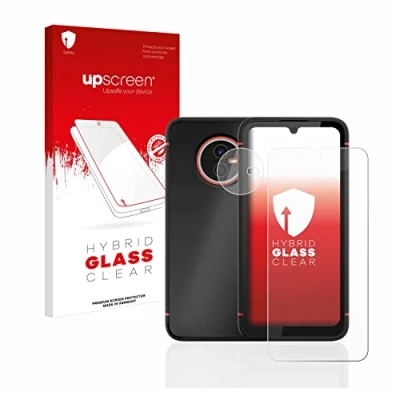 Abbildung von upscreen Schutzglas für Gigaset GX4 / Pro (Display+Kamera) Schutzfolie, Glas Folie [Klar, 9H Panzerschutz, Anti Fingerprint]