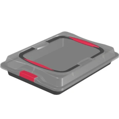 Abbildung von Zenker Backblech Blechkuchen Container mit Haube 42 x 19 4, Polypropylen
