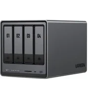 Abbildung von UGREEN NASync DXP4800 4 Bay Desktop NAS, Intel N100 Quad Core CPU, 8GB DDR5 RAM, 32G eMMC, 2 * 2,5GbE, 2*M.2 NVMe Steckplätze, 4K HDMI, Network Attached Storage (Diskless)