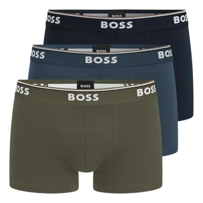 Abbildung von BOSS Trunk Power 3 PACK Panties, Herren, Größe: XL, Black/dark blue/grey