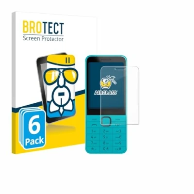 Abbildung von BROTECT Schutzglas für Nokia 235 4G (2024) (6 Stück) Schutzfolie Panzer Folie Glas [Extrem Kratzfest 9H, Anti Fingerprint, Ultra Transparent]