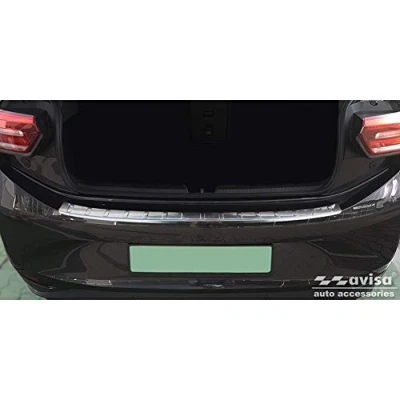 Abbildung von Avisa Edelstahl Heckstoßstangenschutz kompatibel mit Volkswagen ID.3 2020 &#039;Ribs&#039;