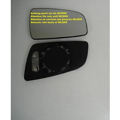 Abbildung von ACHTUNG: passt nur bis 08/2009 Spiegel Spiegelglas rechts Pro!Carpentis kompatibel mit Zafira B, Baujahr von 07.2005 08.2009 beheizbar für elektrische und manuelle Aussenspiegel geeignet