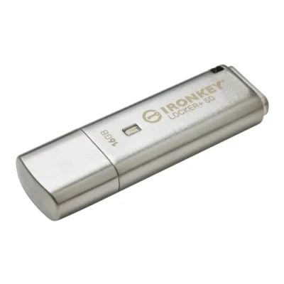 Abbildung von Kingston IRONKEY LOCKER+ 50 16GB USB Stick (USB 3.2, Lesegeschwindigkeit 145 MB/s)
