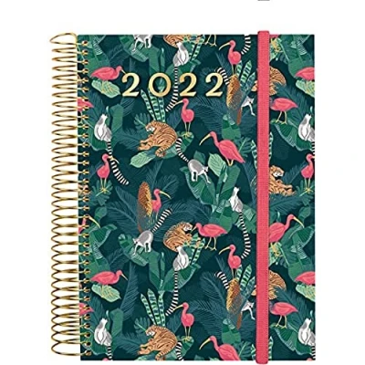 Abbildung von Finocam Terminkalender 2022 Tagesplaner, von Januar bis Dezember (12 Monate) E10 155x212 mm Spirale Design Collection Jungle Internationale
