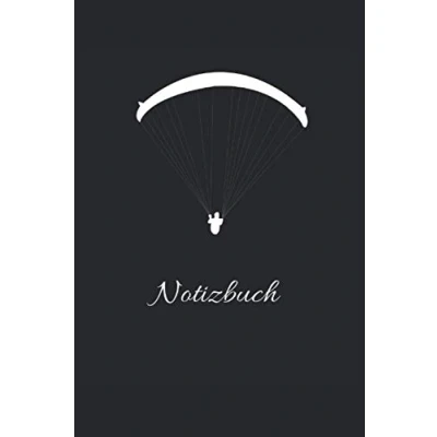 Abbildung von Fallschirm Notizbuch: Tolles Notizbuch mit 120 linierten Seiten im DIN A5 Format