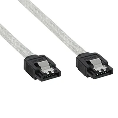 Abbildung von InLine 27305R SATA 6Gb/s Kabel rund, mit Lasche, 0,5m