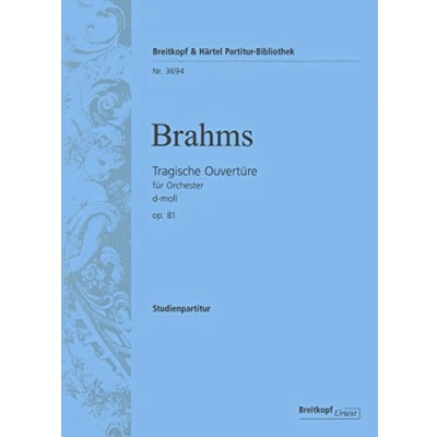 Abbildung von Tragische Ouvertüre d moll op. 81 Breitkopf Urtext Studienpartitur (PB 3694)