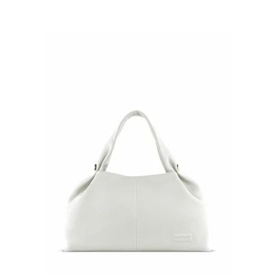 Abbildung von bugatti Elsa Schultertasche aus Rindleder, Damen Handtasche mit Henkel &amp; Schultergurt in weiß