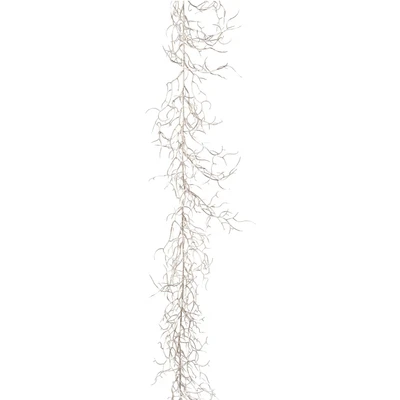 Abbildung von Creativ deco Winterliche Kunstpflanze &quot;Weihnachtsdeko, Weihnachtsgirlande&quot;, Girlande, champagnerfarben, Länge 184 cm