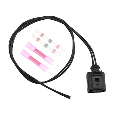 Abbildung von OTOTEC 50 cm 2 Pin wasserdichte Kabelbaum Stecker Elektrischer Anschlussklemme Temperatursensor Ersatzteile kompatibel mit A4 A6 A8 Q5 Q7 1J0973702