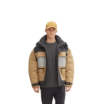 Abbildung von TOM Tailor Denim MIT Kapuze Winterjacke, Herren, Größe: XL, Beige