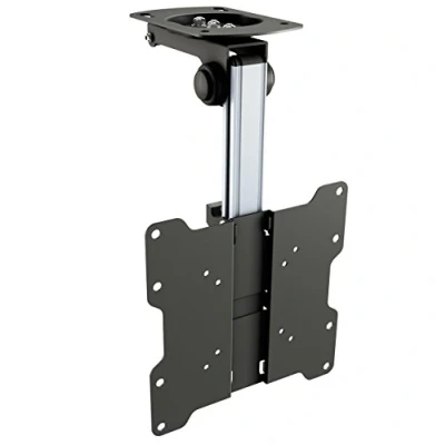 Abbildung von RICOO D0122 TV Deckenhalterung, (bis 33 Zoll, für Decke Dachschräge drehbar klappbar schwenkbar Monitor Deckenhalter)