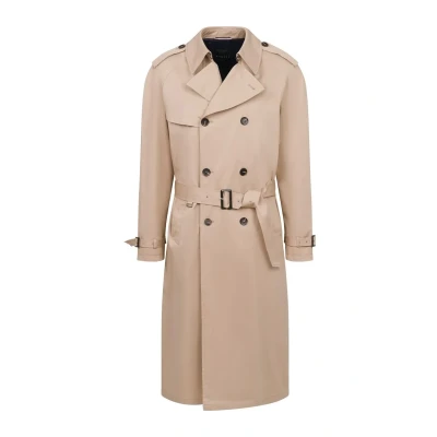 Abbildung von bugatti MIT Bindegurt Kragen Trenchcoat, Herren, Größe: 50, Beige