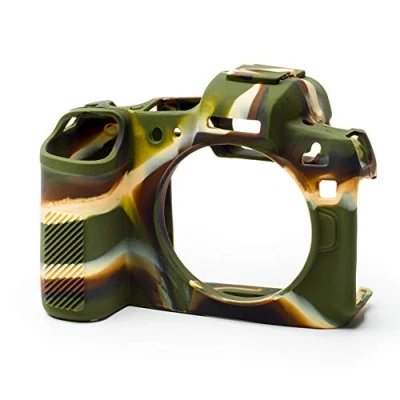 Abbildung von easyCover Silikon Kameratasche Schutz für Ihre Kamera Canon R Camouflage