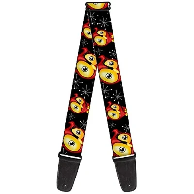 Abbildung von Buckle Down Gitarrengurt Big Eye Owl 5,1 cm breit