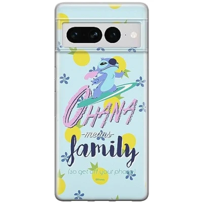 Abbildung von ERT GROUP Handyhülle für Google Pixel 7 PRO Original und offiziell Lizenziertes Disney Muster Stitch 004 optimal an die Form des Handy angepasst, hülle aus TPU