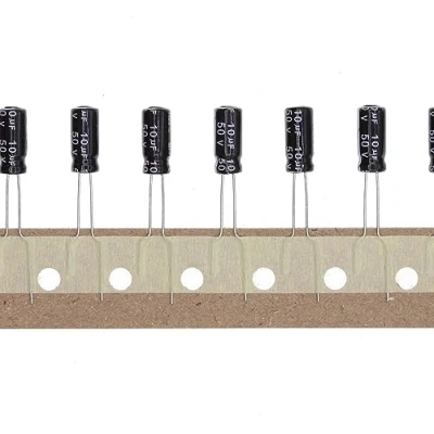Abbildung von 100 Stück 50V 10UF Steckbarer Aluminium Elektrolytkondensator 5x11 5 * 11mm