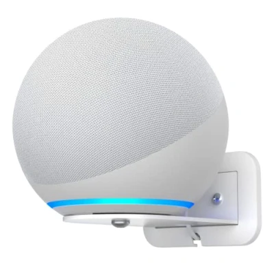 Abbildung von Cozycase Wandhalterung für Echo 4. Generation Metallhalter Regalständer Zubehör (Weiß)
