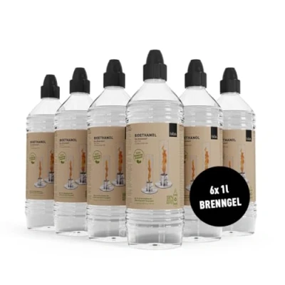 Abbildung von Höfats Bio Ethanol Spin 1 Liter 6 Stück geruchs und rauchfrei