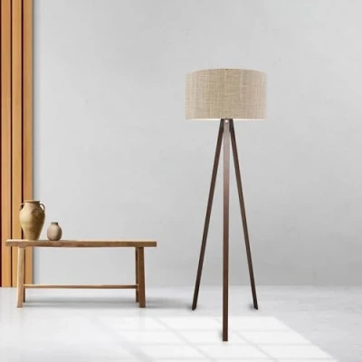 Abbildung von lux.pro Stehlampe, ohne Leuchtmittel, »Newport« Stehleuchte 1 x E27 Hellbraun