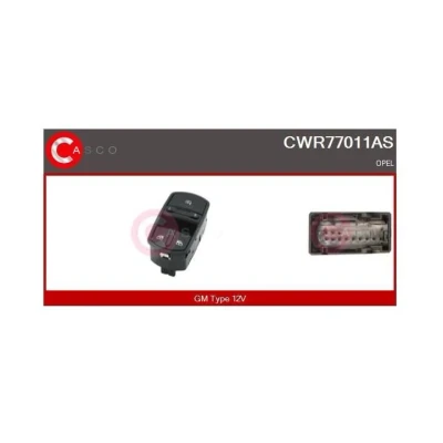 Abbildung von SANDO SWR77011.0 Schalter, Fensterheber fahrerseitig OPEL: Corsa D Schrägheck