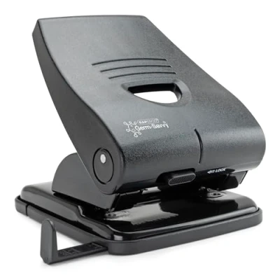 Abbildung von Rapesco PF835PB2 Germ Savvy Antibakteriell, 2 Fach Locher 835 P, 40 Blatt Kapazität, Schwarz