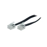 Abbildung von S Conn 10m RJ11, 10 m, Schwarz, Transparent, Männlich, Männlich