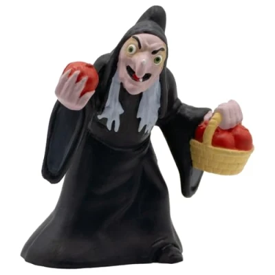 Abbildung von Bullyland 12485 Spielfigur Die böse Königin aus Walt Disney Schneewittchen, ca. 6,7 cm, detailgetreu, ideal als kleines Geschenk für Kinder ab 3 Jahren, Schwarz
