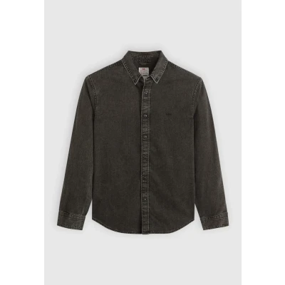 Abbildung von Levis Langarmhemd &quot;AUTHENTIC BUTTON DOWN&quot;, mit Ton in Logostickerei auf der Brust