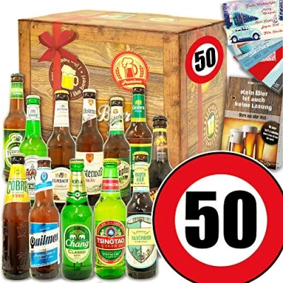 Abbildung von Geschenk 50. / 12 Biere Welt und DE/Geschenke Geburtstag